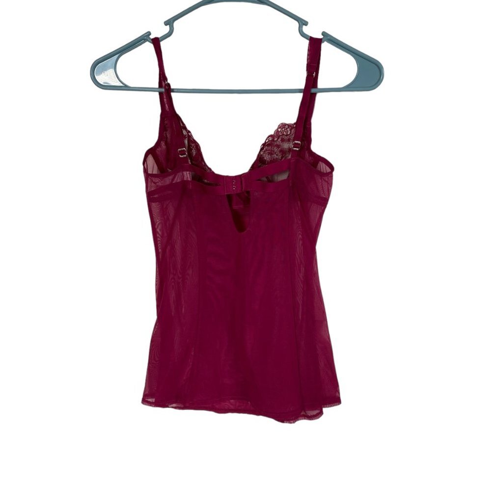 Victoria's Secret lingerie cranberry 34B underwire adjustable back and straps - Picture 9 of 13